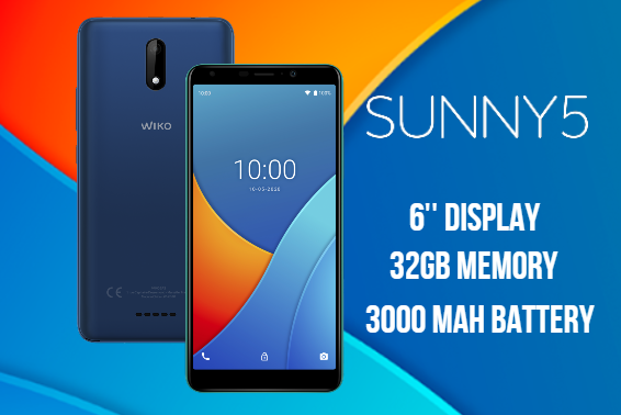 WIKO SUNNY5. 6'' DISPLAY. LARGE MEMORY. 