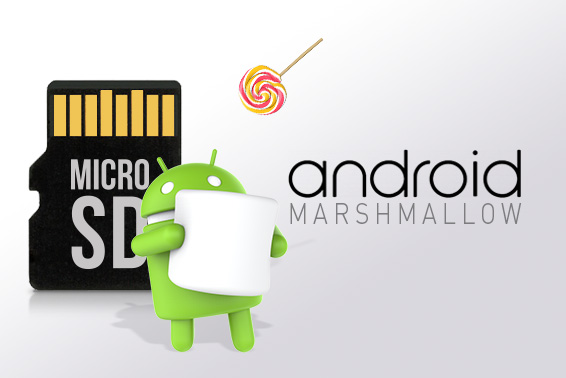 SD Card: switching from Android™ Lollipop to Android™ Marshmallow