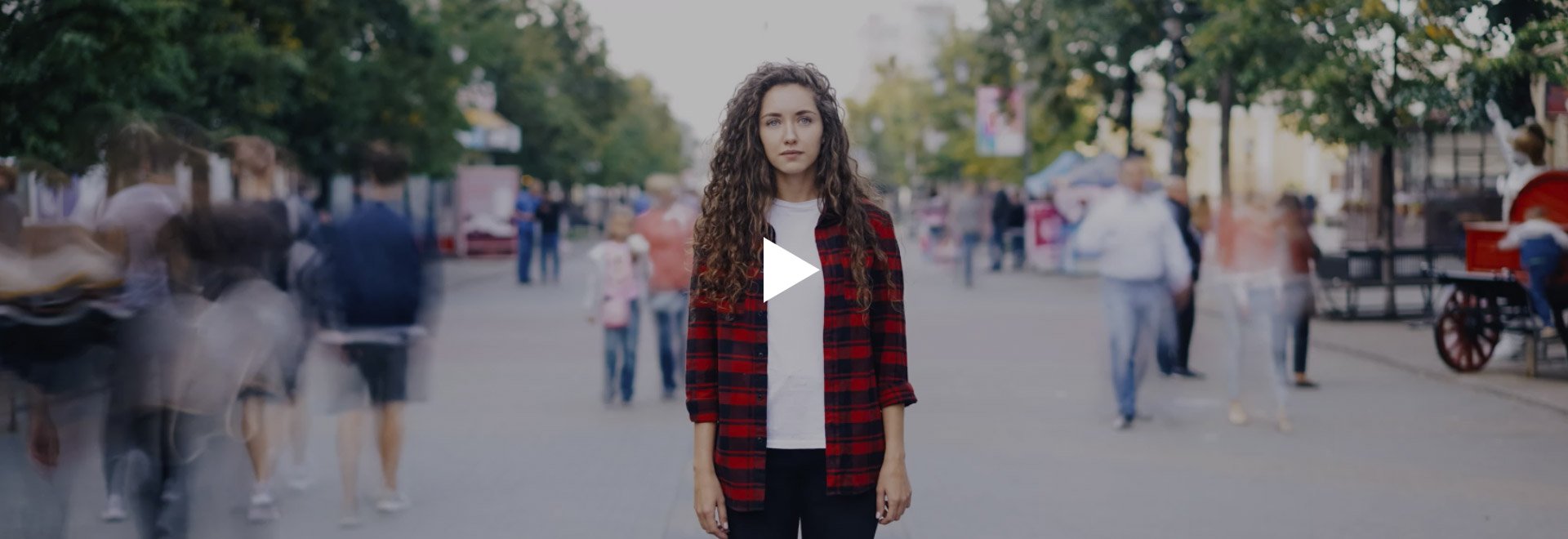 Young woman facing the camera